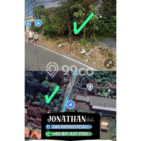 Kavling Tanah untuk Dijual di Seminyak, Badung, Luas 500m2 Kavling Tanah untuk Dijual di Seminyak, Badung, Luas 500m2