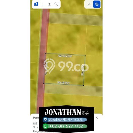 Untuk Dijual Tanah di Badung, Luas 300m2 SHM Untuk Dijual Tanah di Badung, Luas 300m2 SHM