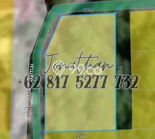 Dijual Tanah 755m2 di Jimbaran, Badung Dijual Tanah 755m2 di Jimbaran, Badung