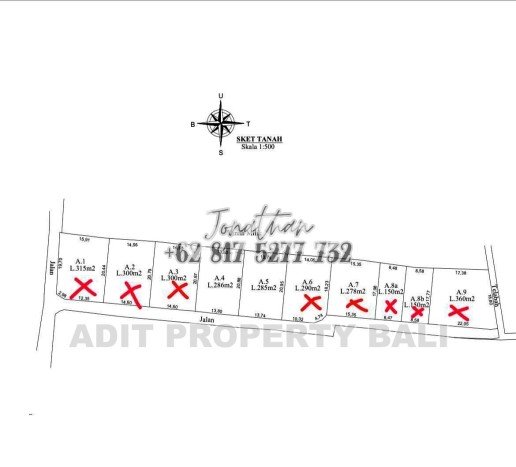 Tanah Dijual di Badung Seluas 571m2 Strategis Tanah Dijual di Badung Seluas 571m2 Strategis
