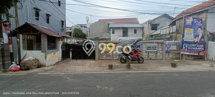 Jarang Ada! Tanah di Johar Baru Punya Luas 298m2 SHM Jarang Ada! Tanah di Johar Baru Punya Luas 298m2 SHM