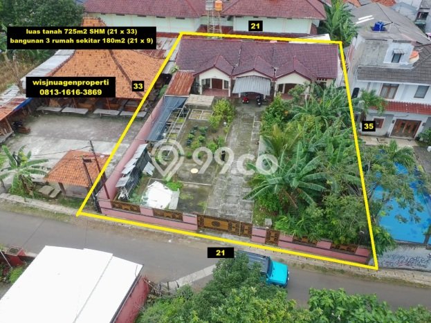 Tanah Dijual Lokasi Pamulang, Tangerang Selatan dengan Luas Tanah 725m2 dan Status SHM Tanah Dijual Lokasi Pamulang, Tangerang Selatan dengan Luas Tanah 725m2 dan Status SHM
