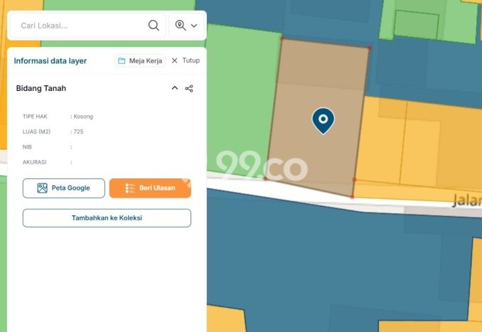 Tanah Dijual Lokasi Pamulang, Tangerang Selatan dengan Luas Tanah 725m2 dan Status SHM Tanah Dijual Lokasi Pamulang, Tangerang Selatan dengan Luas Tanah 725m2 dan Status SHM