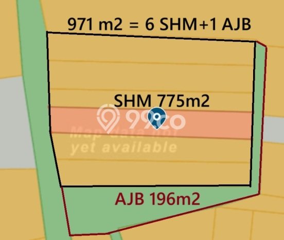 Untuk Dijual Tanah di Sawangan Depok Luas 971m2 - Untuk Dijual Tanah di Sawangan Depok Luas 971m2 -