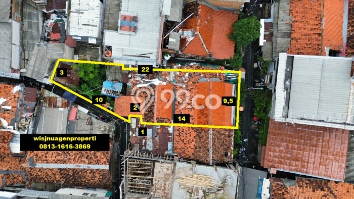 Lahan Strategis di Gambir Dijual dengan Luas 195m2 Lahan Strategis di Gambir Dijual dengan Luas 195m2