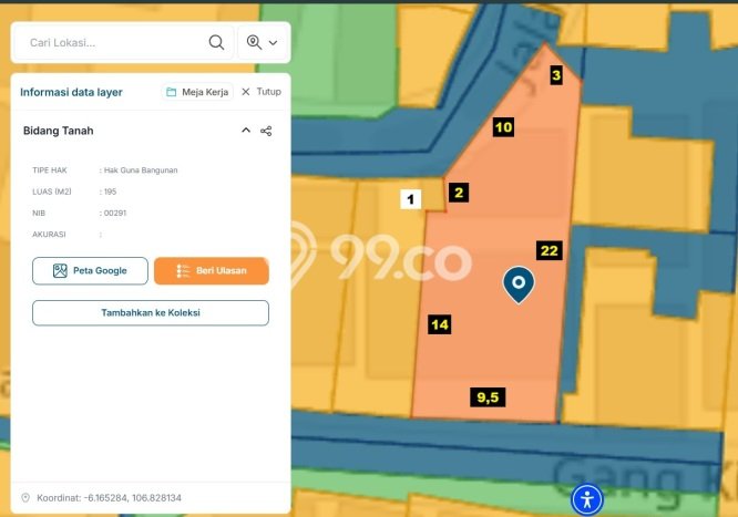 Lahan Strategis di Gambir Dijual dengan Luas 195m2 Lahan Strategis di Gambir Dijual dengan Luas 195m2