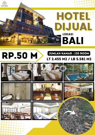 Hotel Kawasan , Luas 5581m2m², Kawasan Bisnis, Dekat Badung, Badung Hotel Kawasan , Luas 5581m2m², Kawasan Bisnis, Dekat Badung, Badung