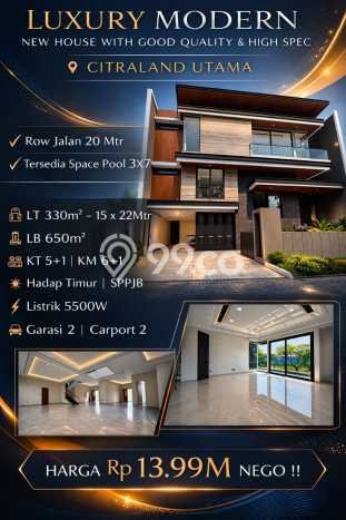 Dijual Rumah Luas Megah Dengan View Cantik di Citraland, Surabaya Dijual Rumah Luas Megah Dengan View Cantik di Citraland, Surabaya