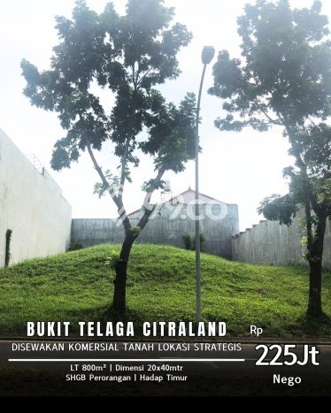 Untuk Disewa Tanah di Citraland Surabaya Seluas 800m2 Untuk Disewa Tanah di Citraland Surabaya Seluas 800m2