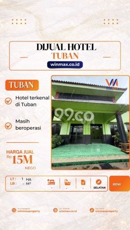 KAWASAN BISNIS! Hotel di Tuban, Luas 4000m2m², Akses Utama KAWASAN BISNIS! Hotel di Tuban, Luas 4000m2m², Akses Utama