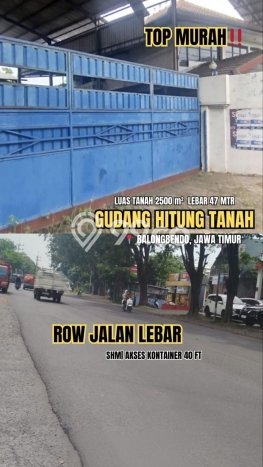 Untuk Dijual! Gudang di Balongbendo Sidoarjo LT 2500m2 / LB 500m2 Kawasan Bisnis Untuk Dijual! Gudang di Balongbendo Sidoarjo LT 2500m2 / LB 500m2 Kawasan Bisnis