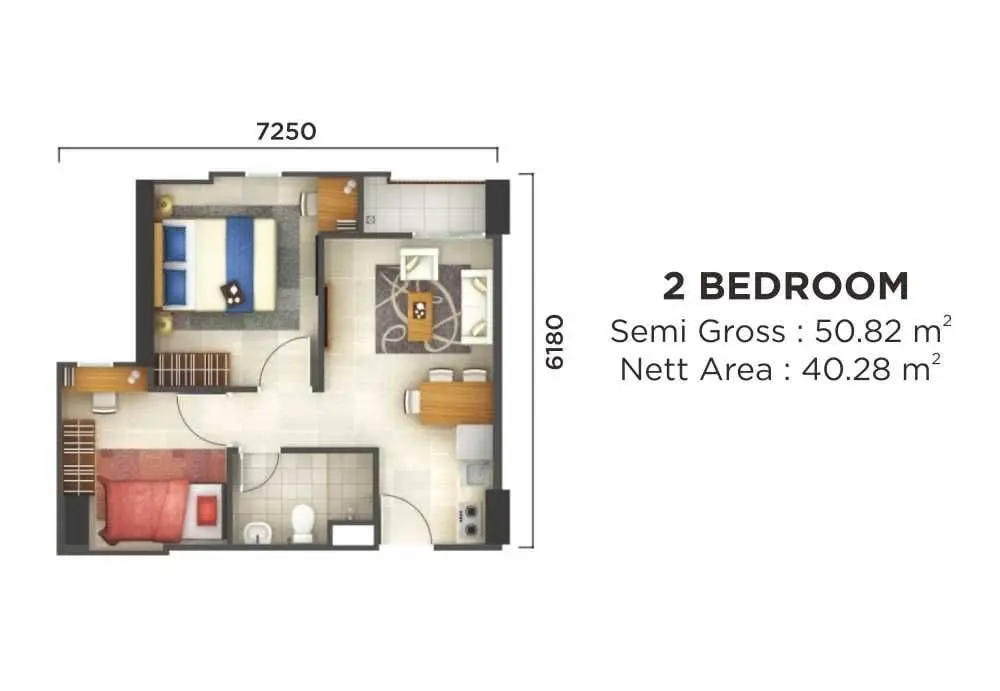 2 BR 2 BR