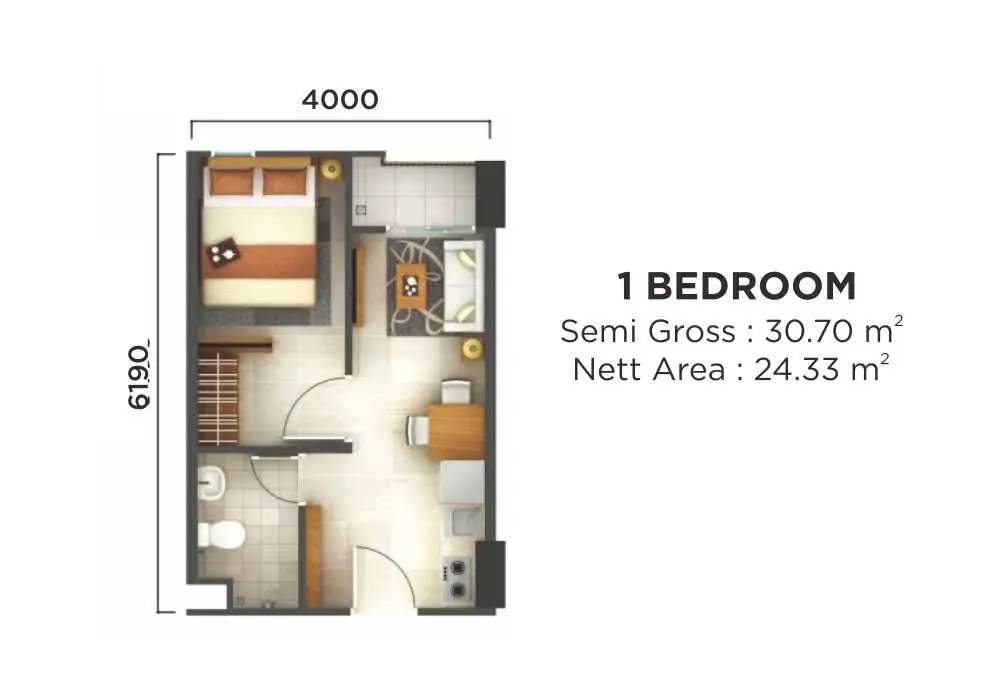 1 BR 1 BR