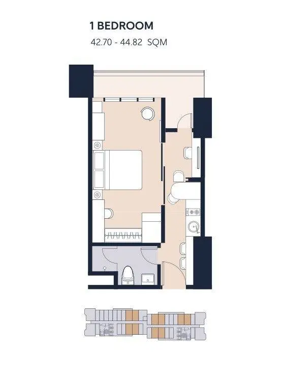 1 Bedroom 1 Bedroom