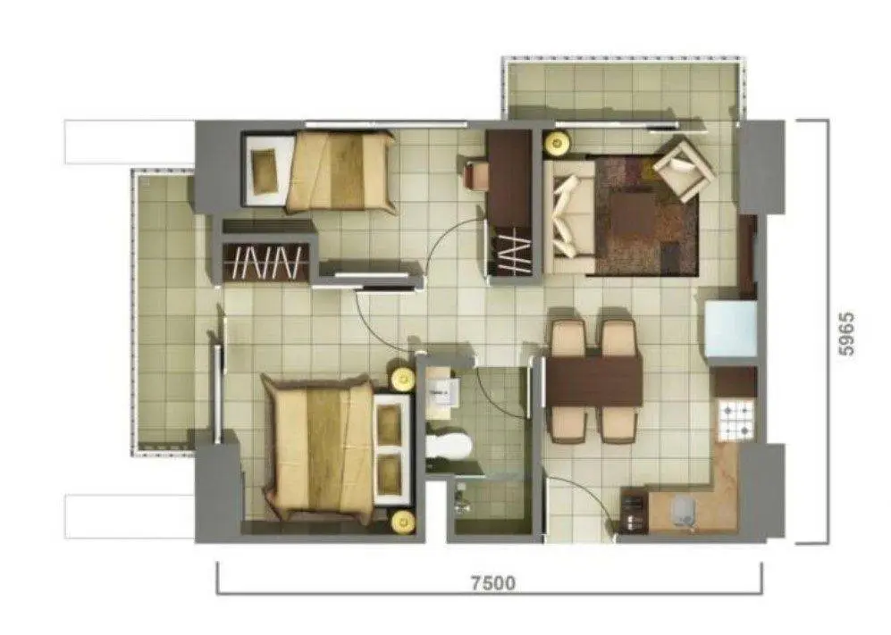 2 BR 2 BR