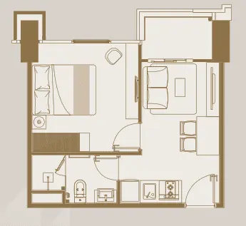 1 BR 1 BR