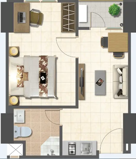 1 BR 1 BR