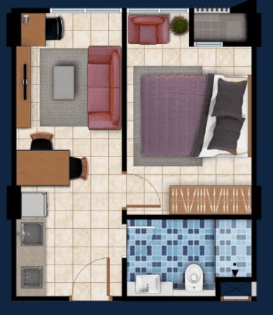 1 BEDROOM 1 BEDROOM