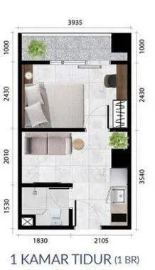 Tipe One Bedroom Tipe One Bedroom