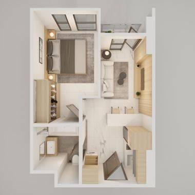 1 BR 1 BR