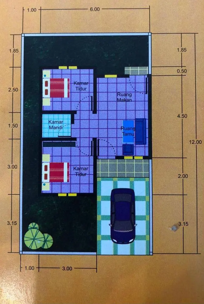 Tipe 36 Standart (subsidi) Tipe 36 Standart (subsidi)