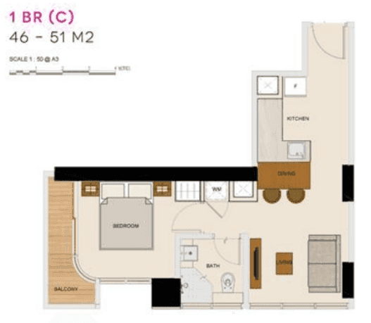 1 BR C 1 BR C