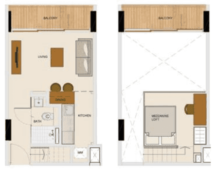 1 BR Loft 1 BR Loft