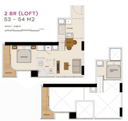 2 BR Loft 2 BR Loft