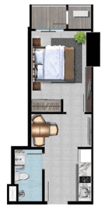 1 BR B 1 BR B