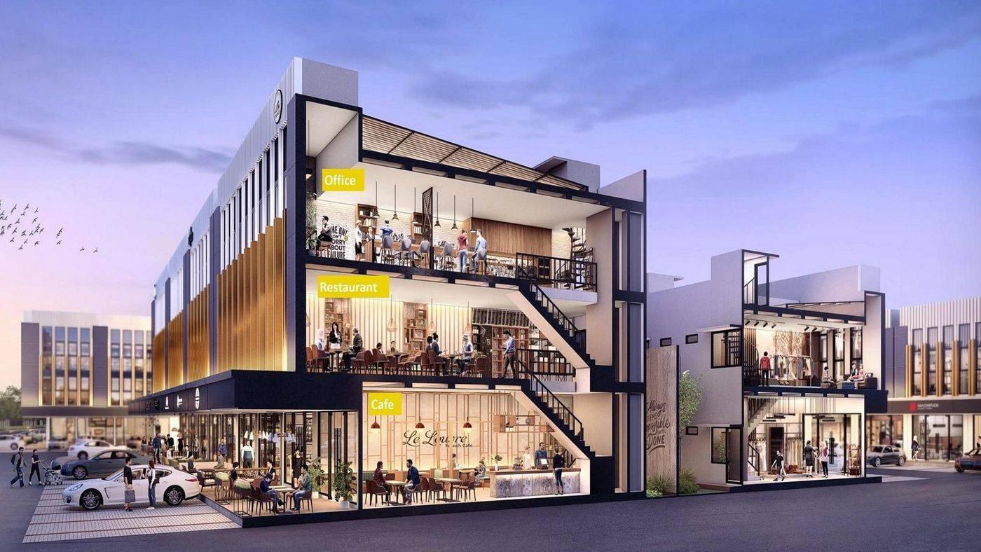 Ruko Downtown Madison Kota Wisata Cibubur building structure