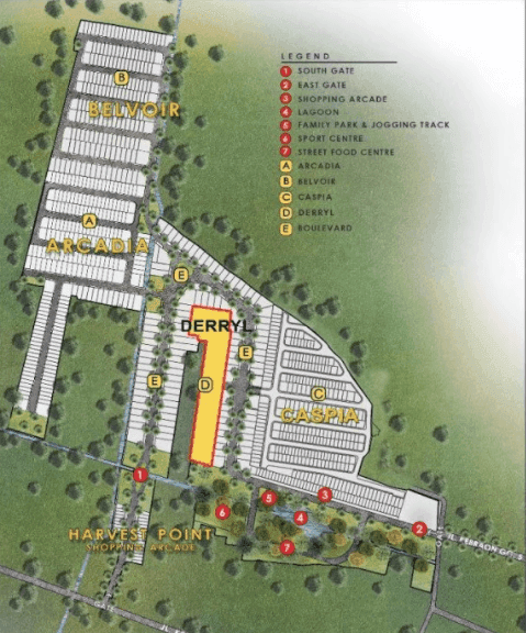 Master Plan Cluster Farmington at Grand Harvest Surabaya