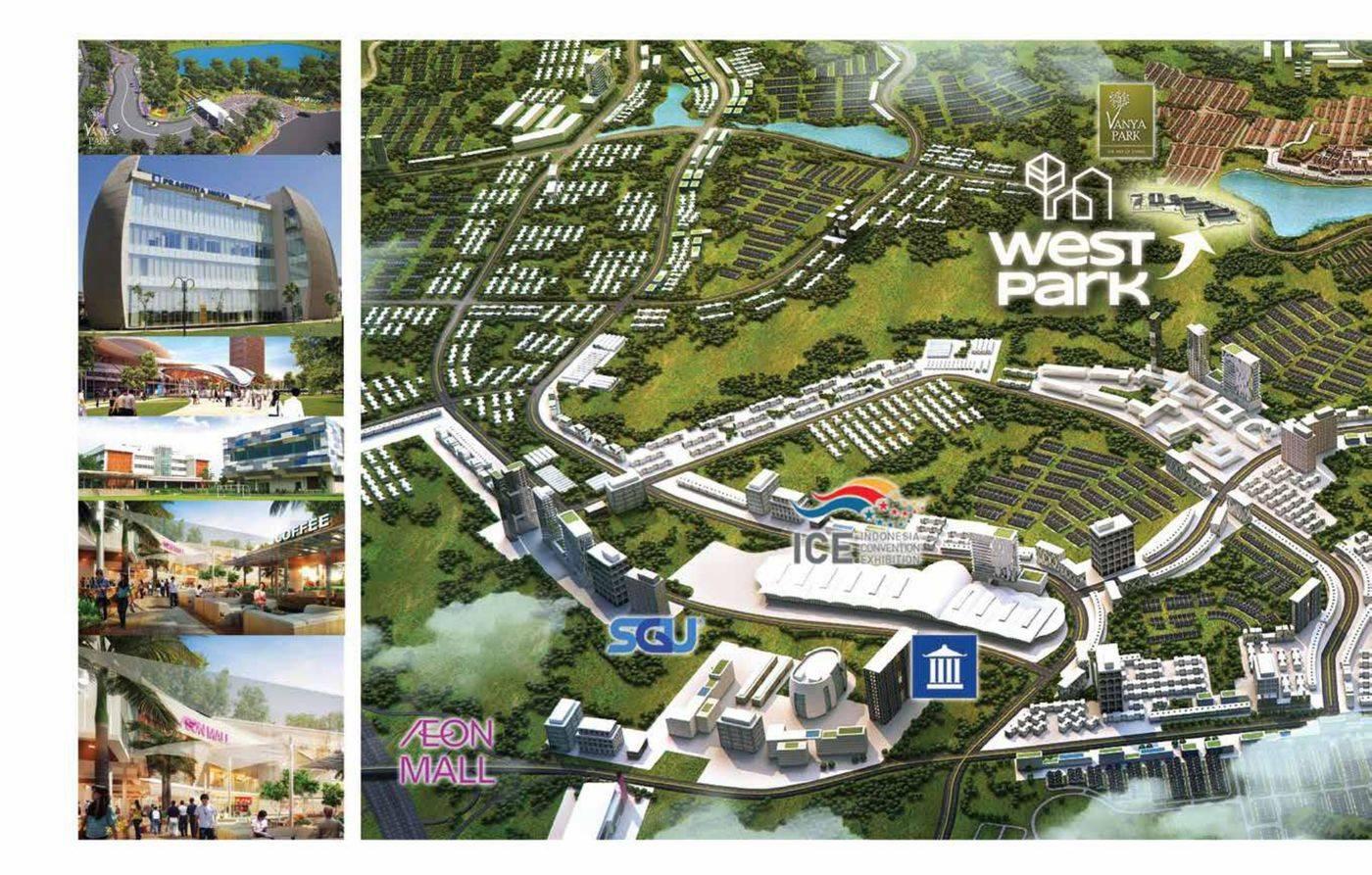 ruko west park bsd city project view