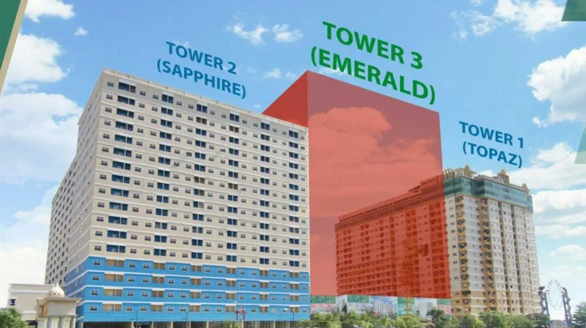 apartemen teluk intan tower emerald plan
