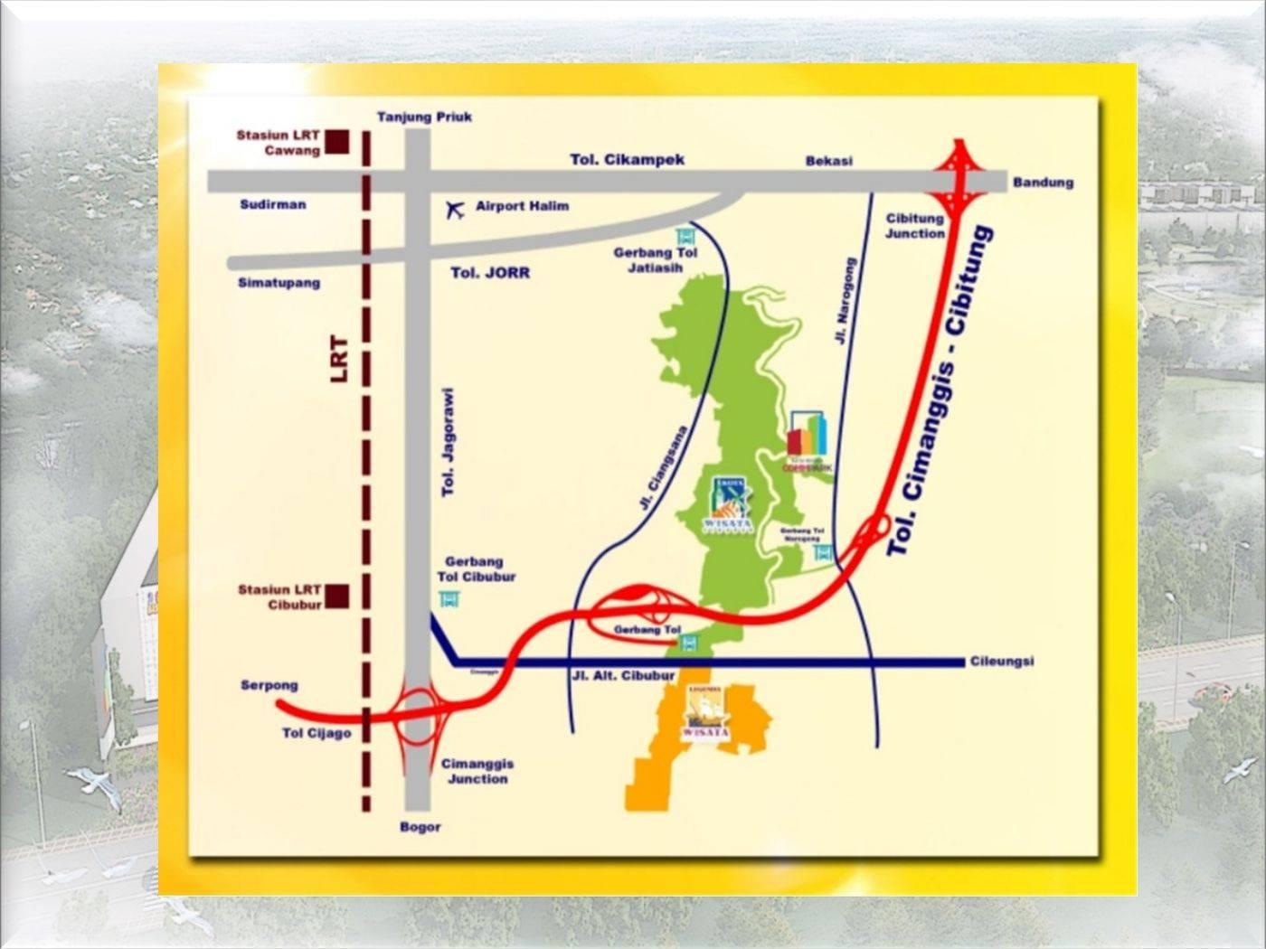 Lokasi Ruko Commpark Kota Wisata Cibubur