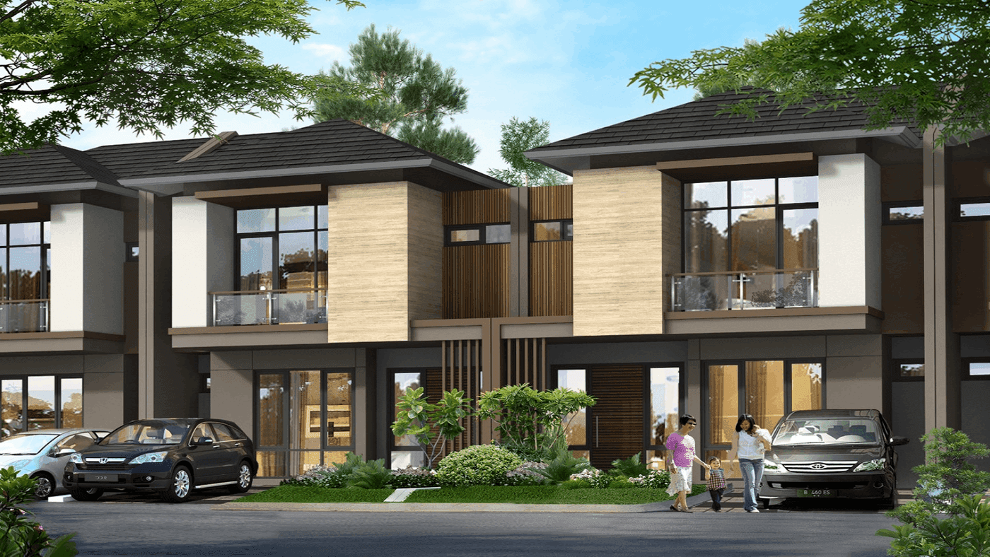 Cluster Nashville Kota Wisata Cibubur Tipe 129 - depan