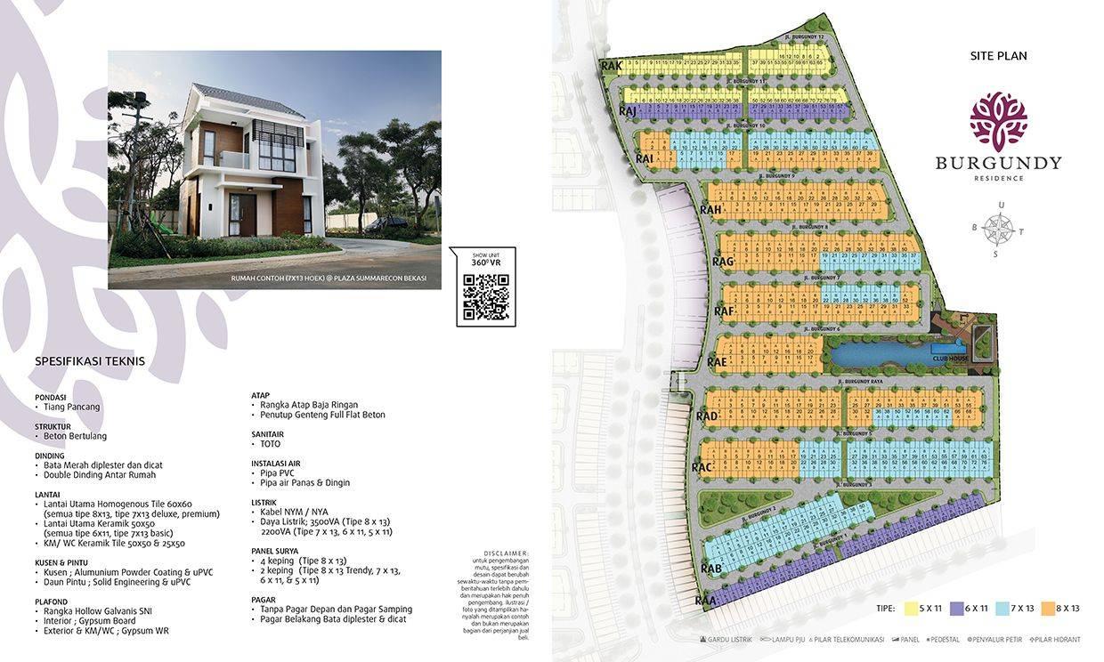 Site plan Burgundy Residence
