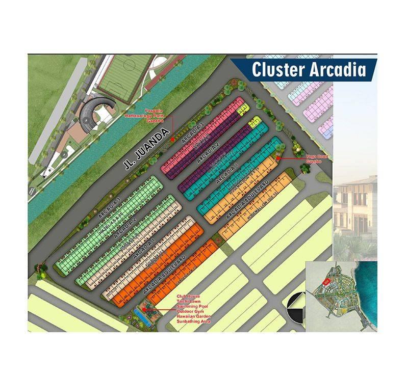 cluster arcadia pik 2 siteplan