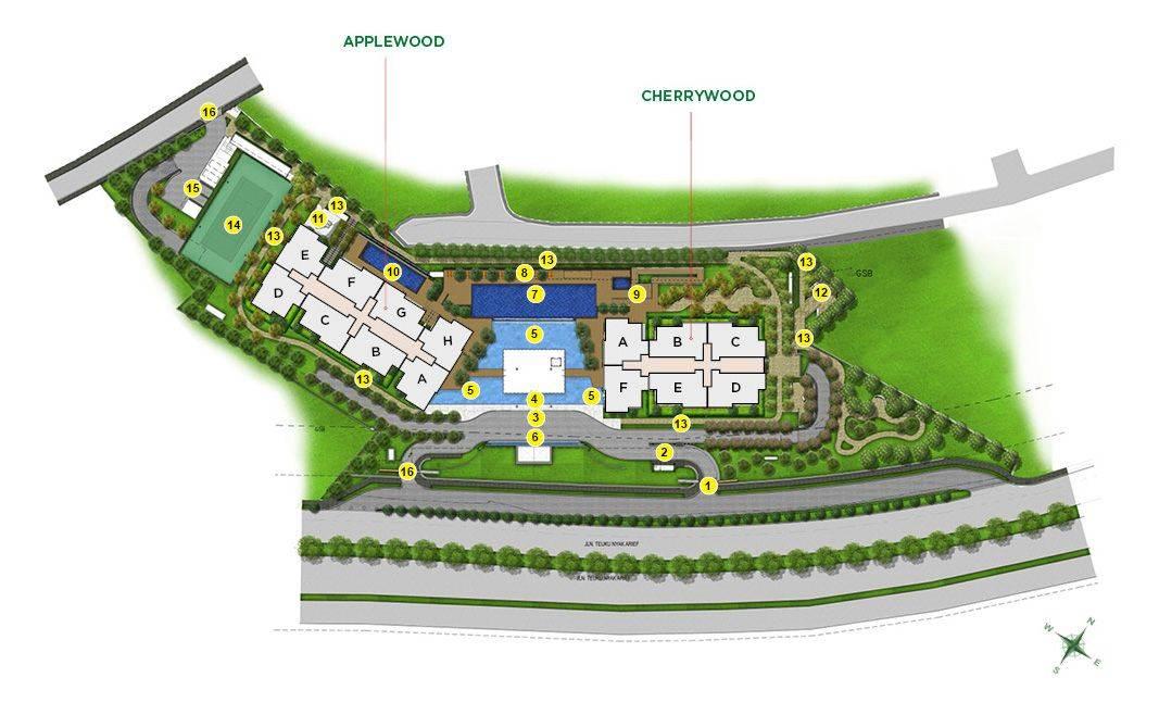 Pakubuwono Spring - siteplan