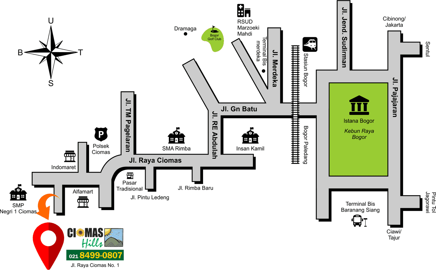perumahan ciomas hills bogor