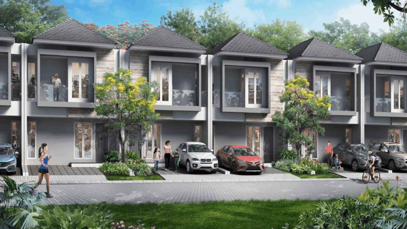 Cluster Fortune Garden Graha Raya Tipe Lantana - depan