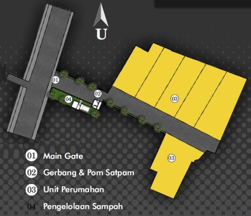 Townhouse Mutiara Lenteng Agung siteplan