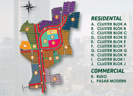 Site plan Citra Swarna Grande