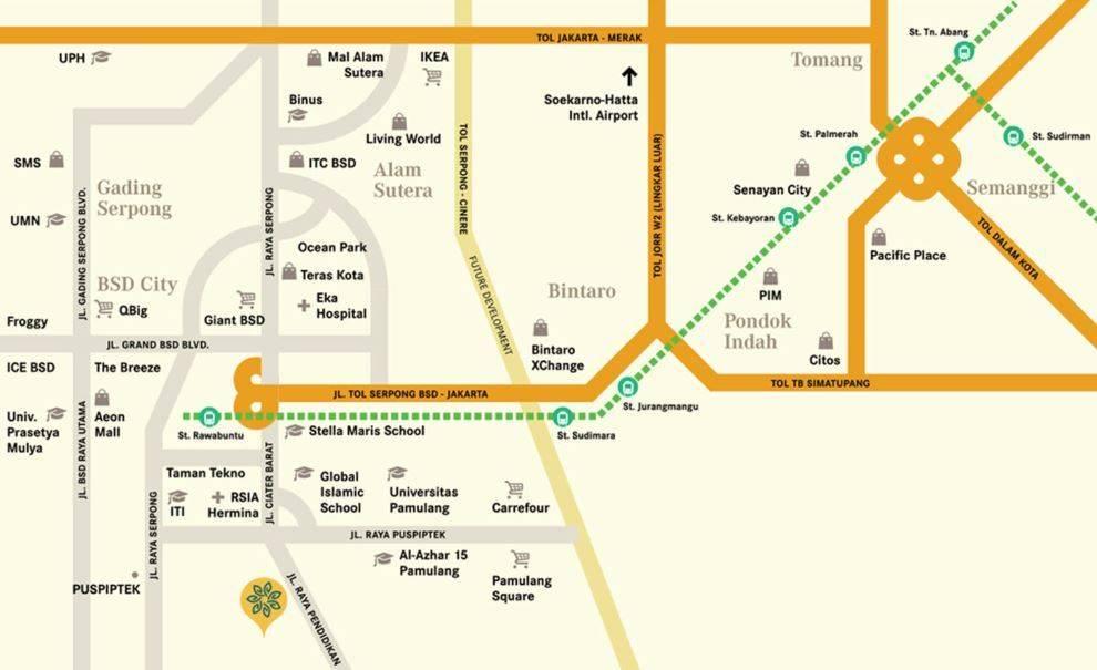 Park Ville Serpong Astoria lokasi