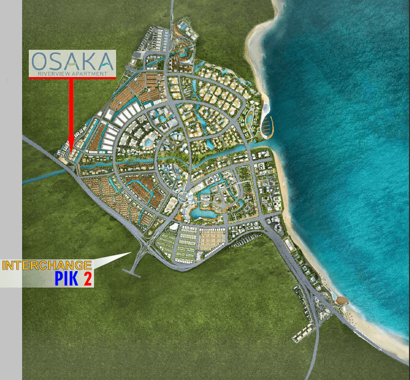 PIK 2 Osaka Riverview Apartement siteplan