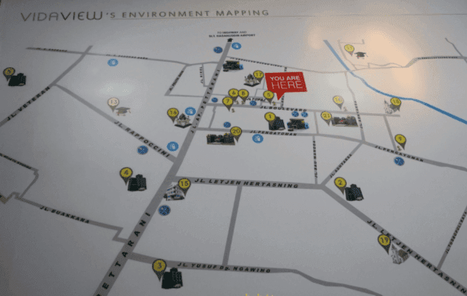 Apartemen Vida View lokasi