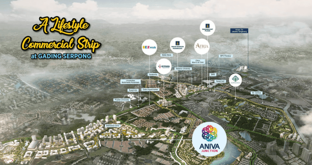 Lokasi Aniva Junction Gading Serpong