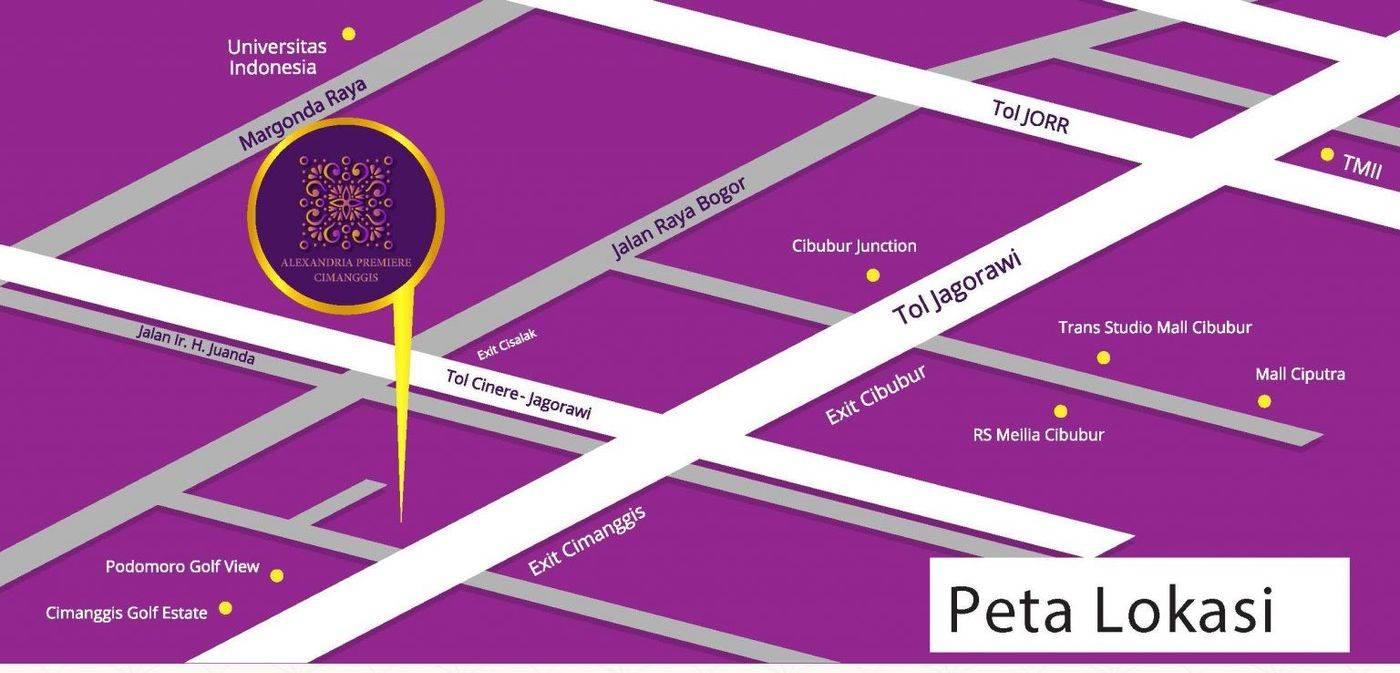 Lokasi Alexandria Premiere Cimanggis