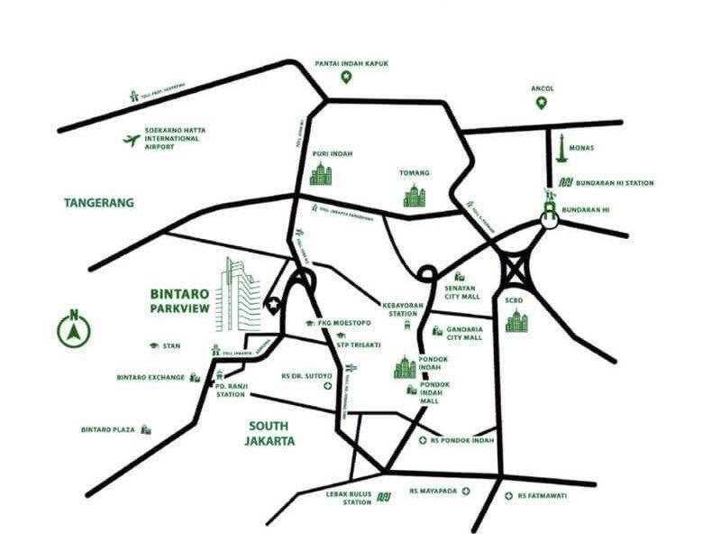 Lokasi Apartemen Bintaro Park View