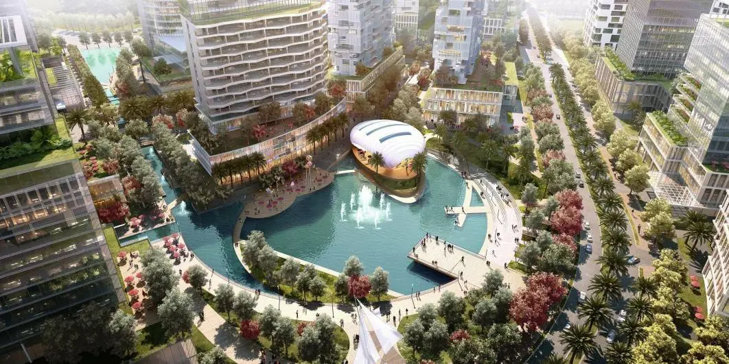 Grand Dharmahusada Lagoon project view