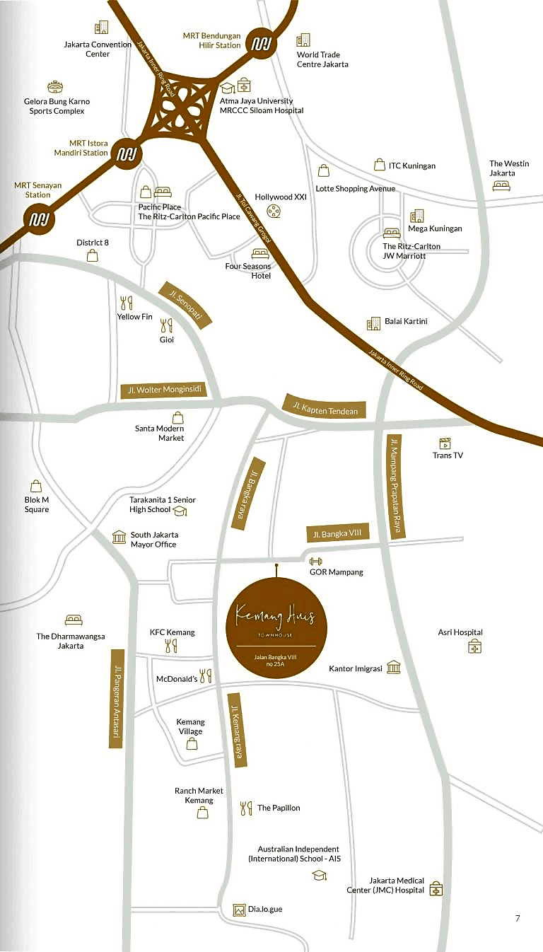 Peta Lokasi Kemang Huis Townhouse
